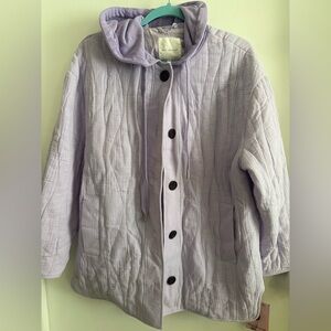 Avec Les Filles Lilac Quilted Jacket